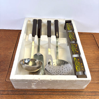 Vintage Brabantia keukengarnituur set Boterbloem