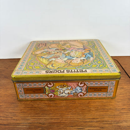 Vintage blik Petit Fours