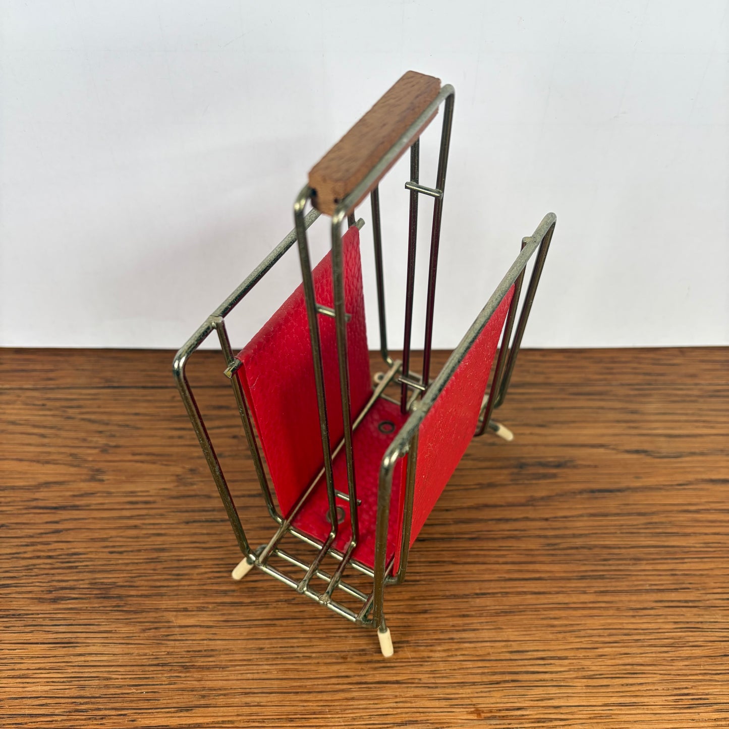 Vintage brievenhouder rood