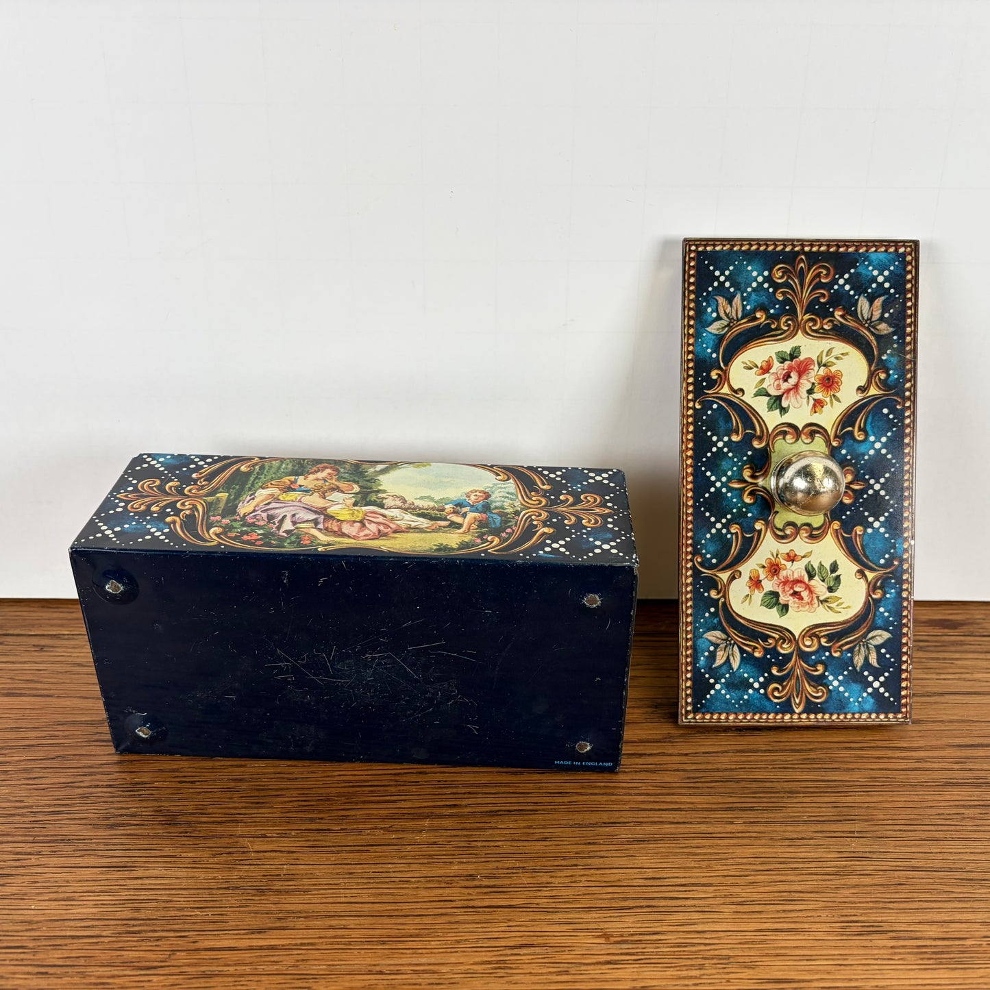 Vintage rechthoekig blikje