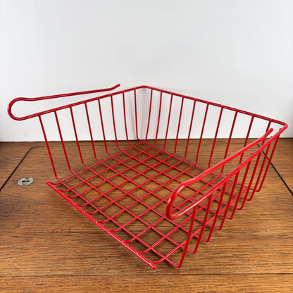 Vintage draadmandje rood