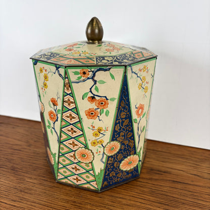 Vintage achthoekig blik