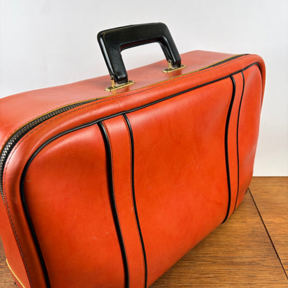 Vintage oranje koffer