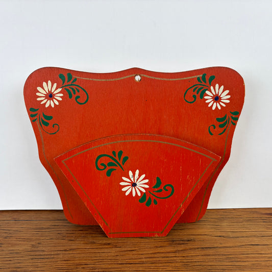 Vintage koffiefilter houder oranje