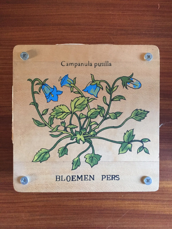 Vintage bloemenpers