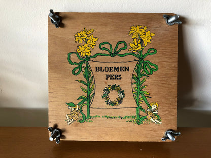 Vintage bloemenpers