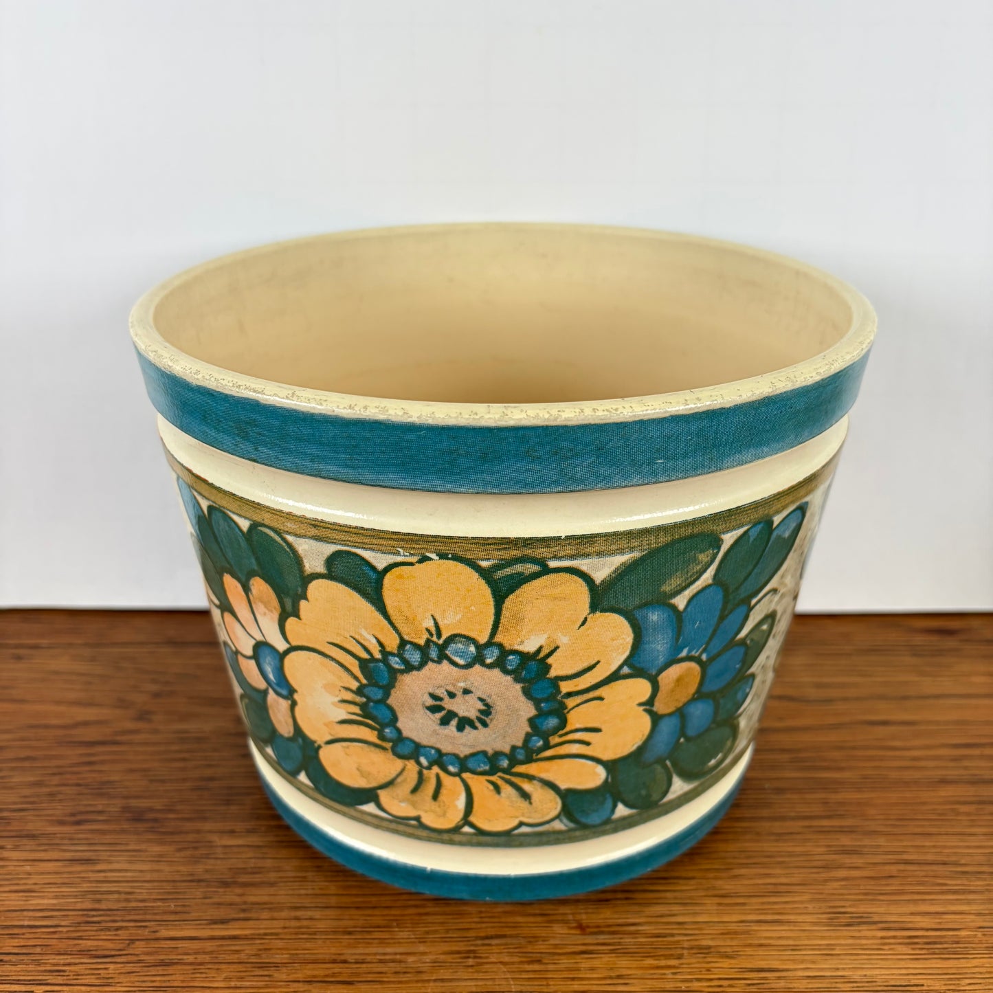 Vintage Emsa bloempot bloemen