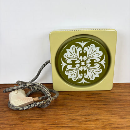 Vintage warmhoudplaatje groen