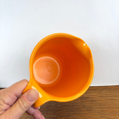 Vintage Emsa mengkan oranje met rode besjes