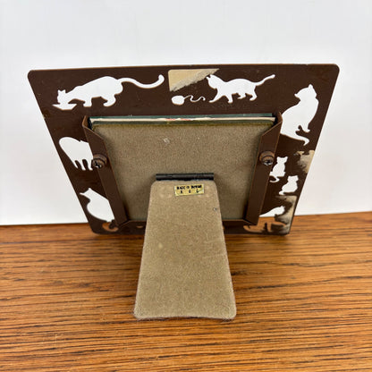 Vintage metalen fotolijstje katten The Nature Company