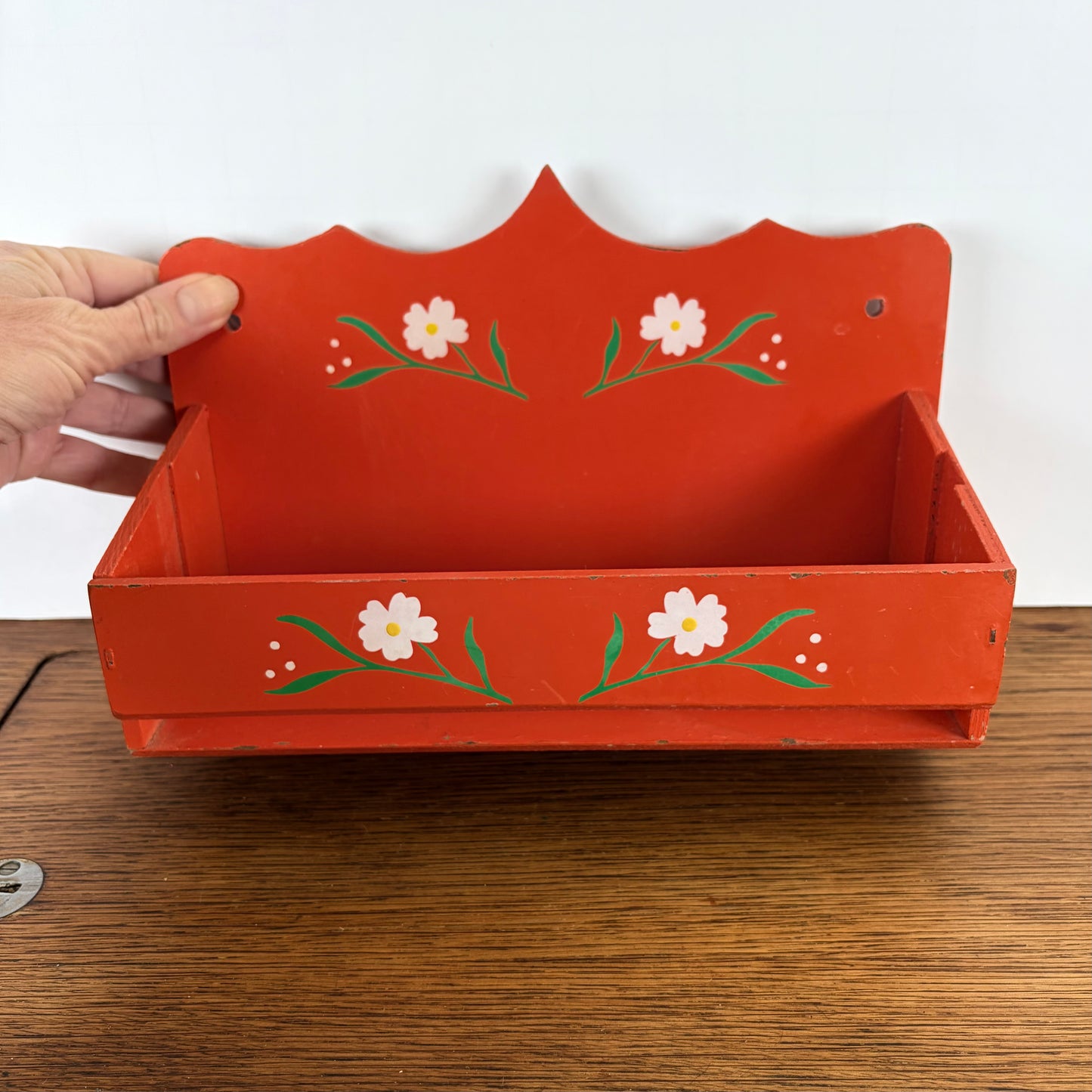 Vintage houten kruidenrekje