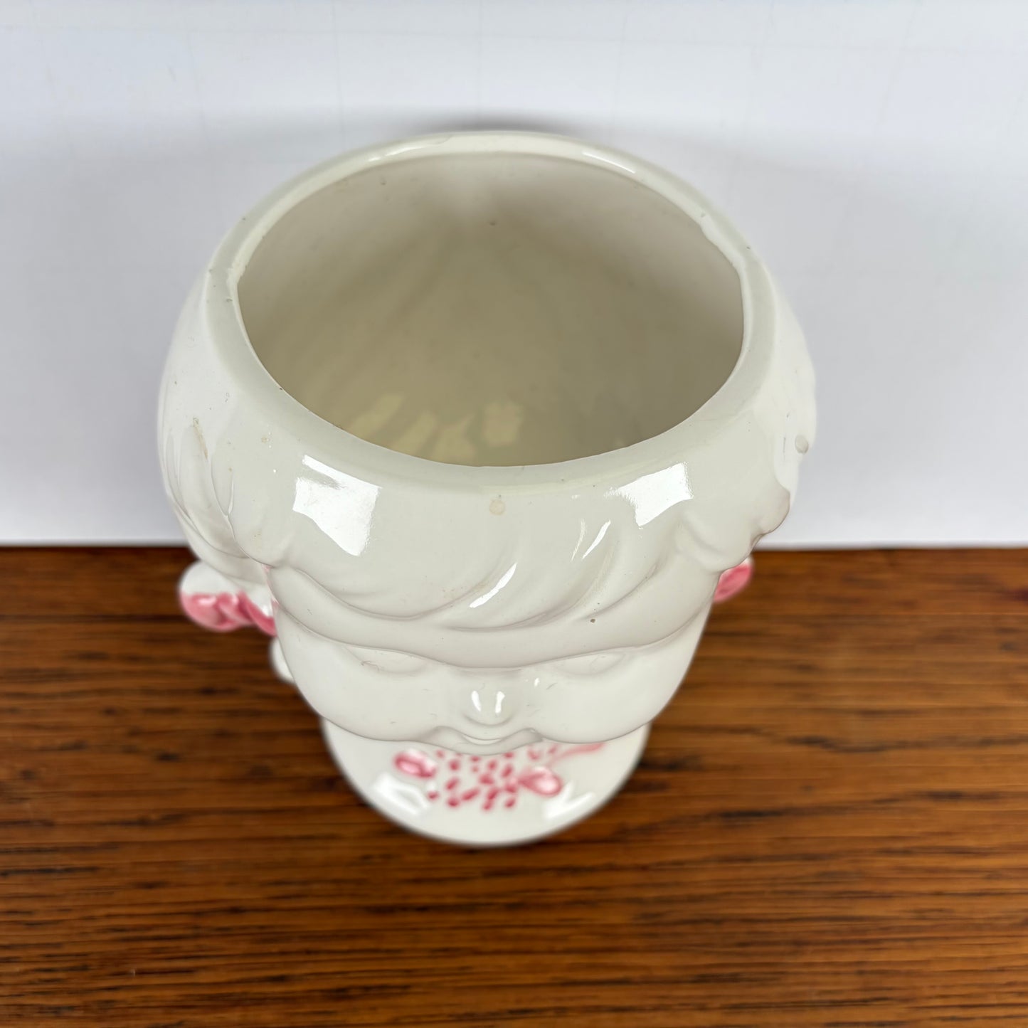 Bloempot meisjes hoofd