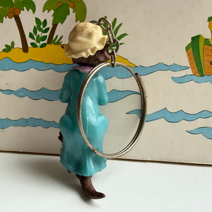 Vintage sleutelhanger de grote boze wolf