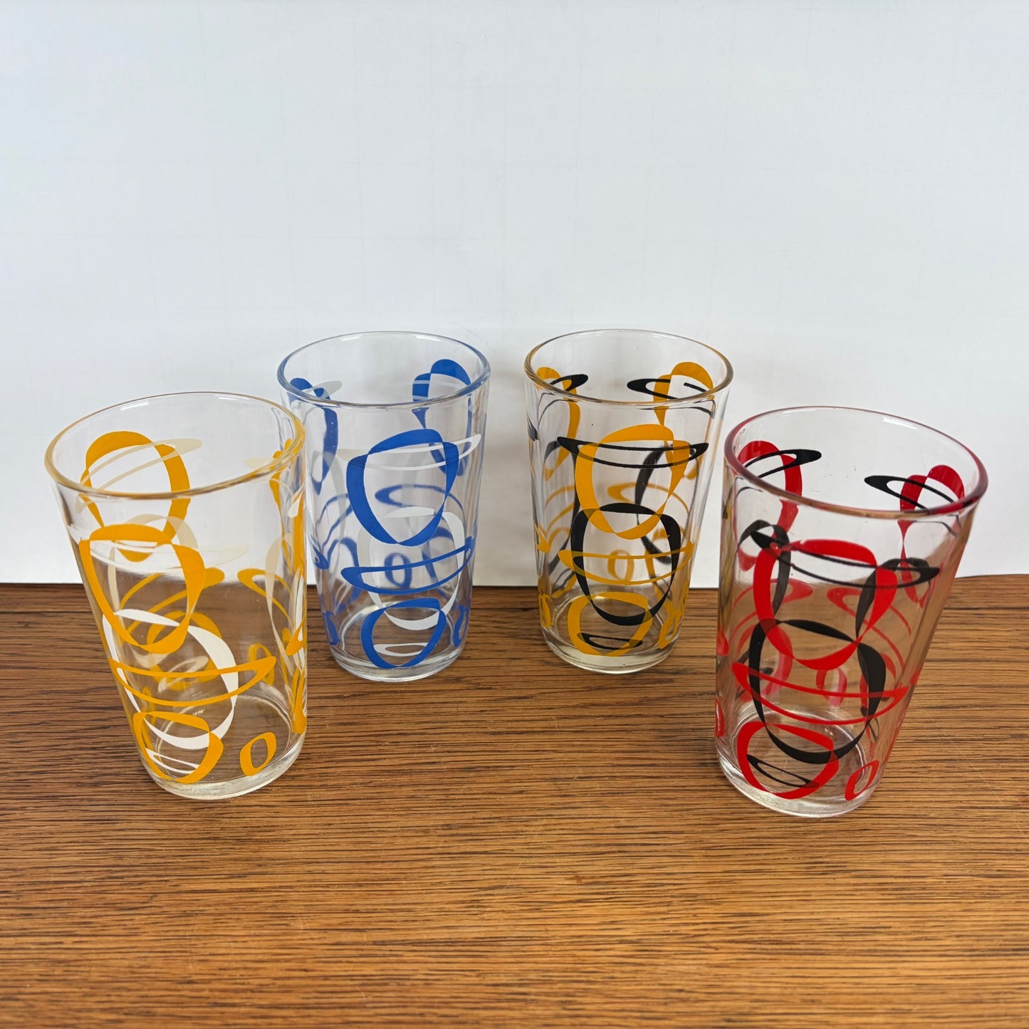 Vintage limonadeglazen jaren 50