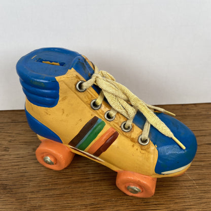 Vintage spaarpot Roller Skate