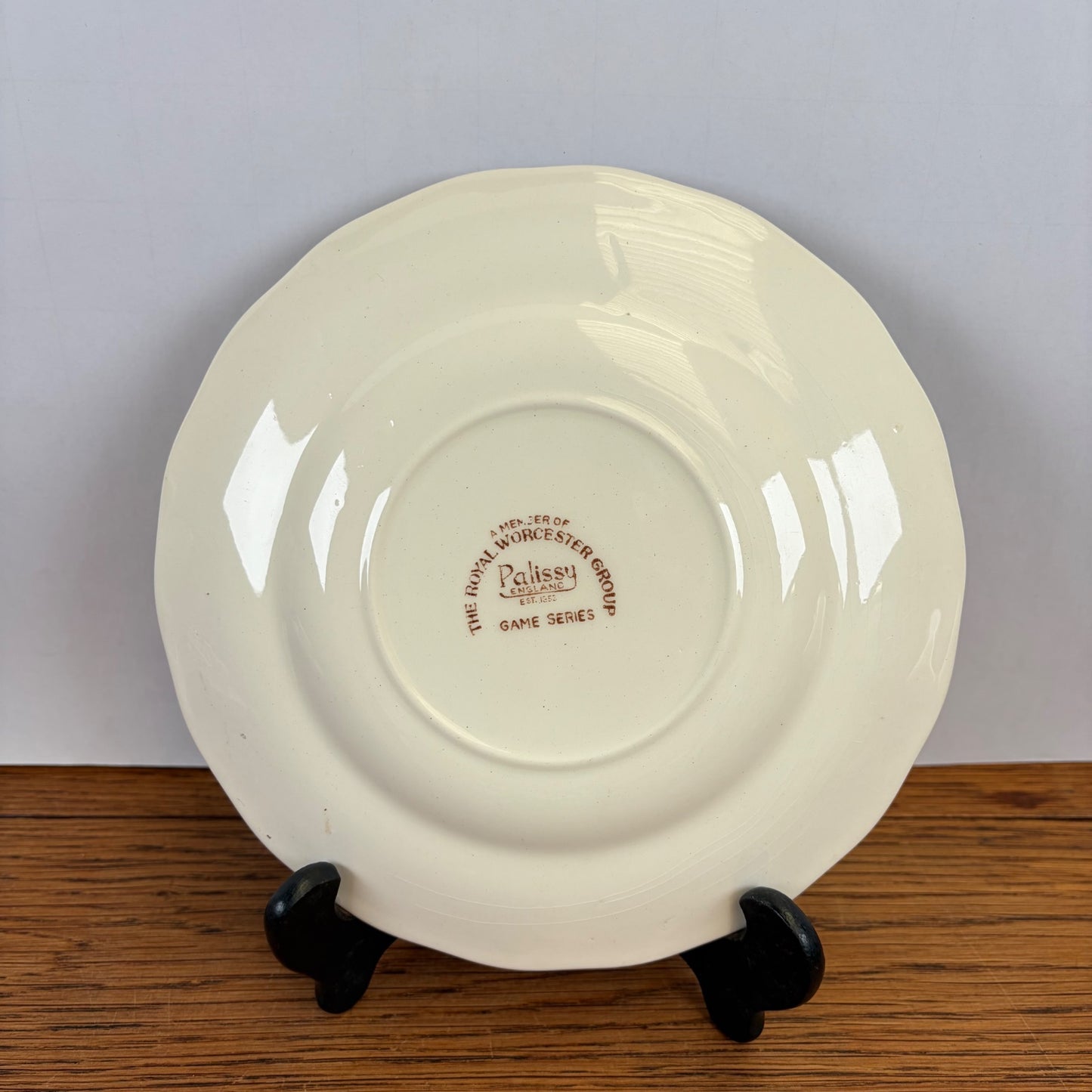 Vintage Worcester Palissy Game Series bordje haas