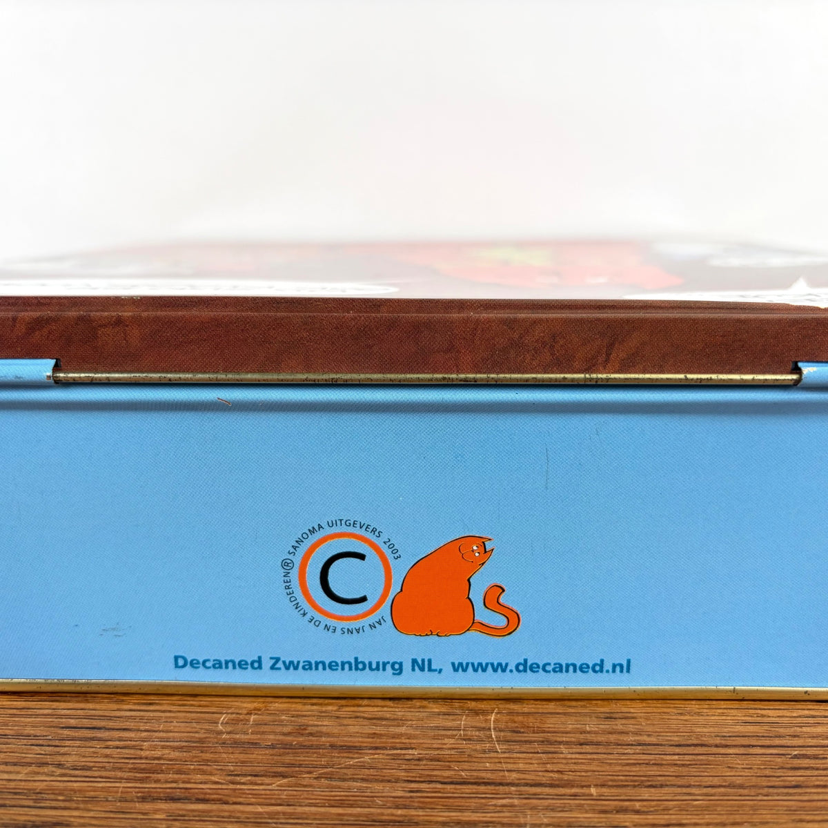 Vintage koekjesblik Jan Jans en de Kinderen