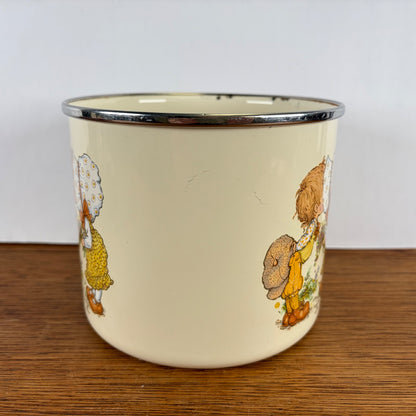 Vintage Sarah Kay emaille kan