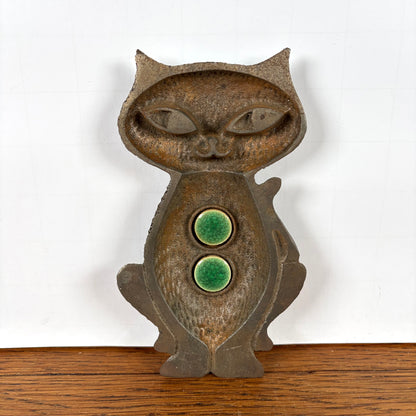 Vintage katten schaaltje gietijzer