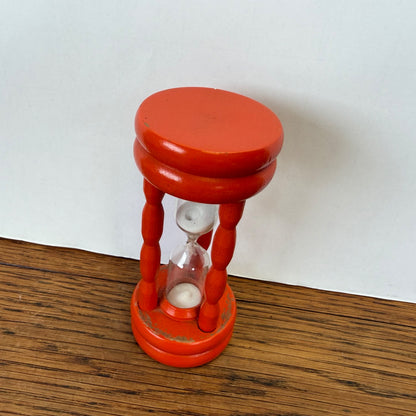 Vintage houten oranje zandloper