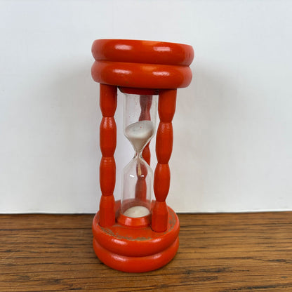 Vintage houten oranje zandloper