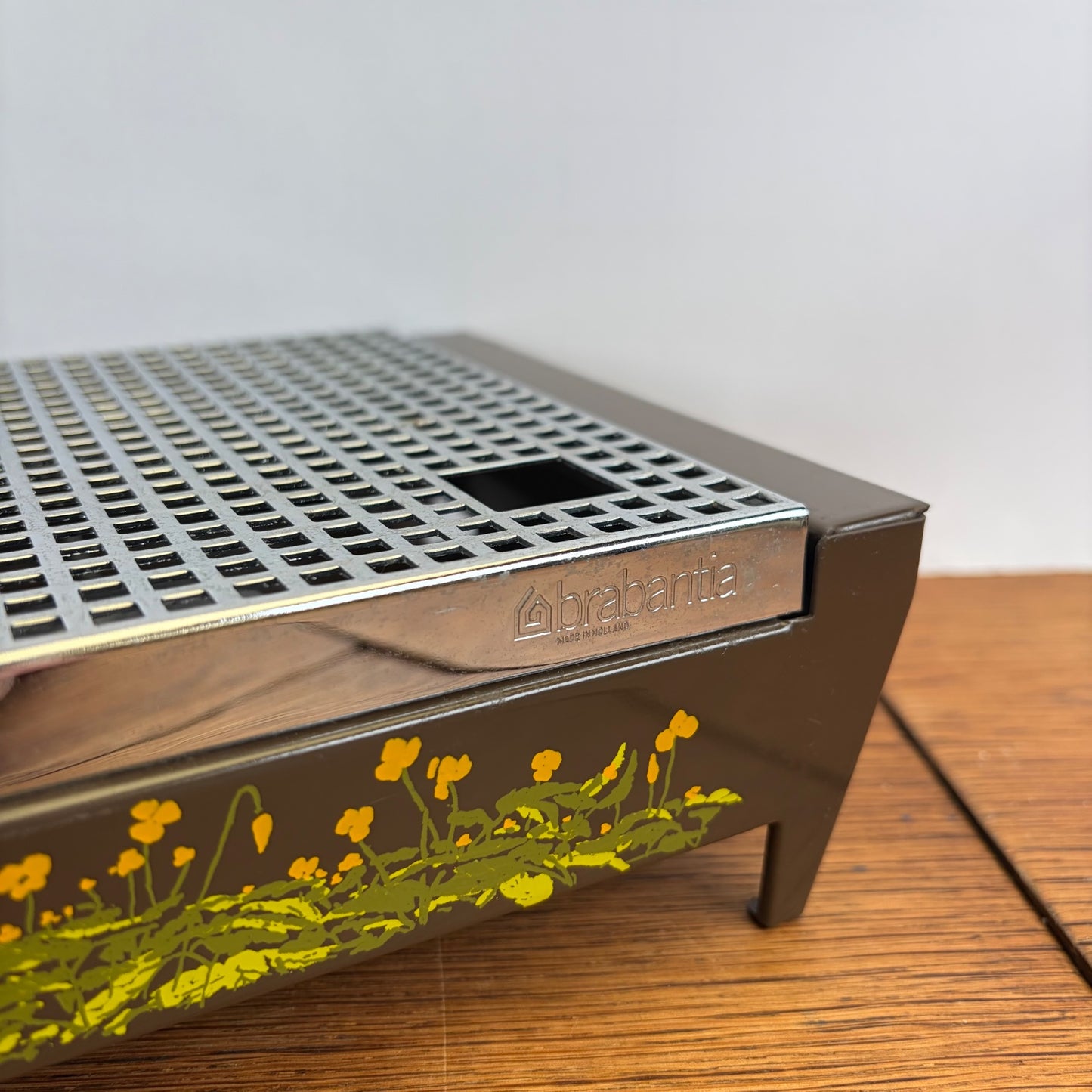 Vintage Brabantia rechaud boterbloem motief