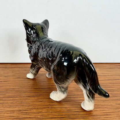 Vintage porseleinen kat met kitten