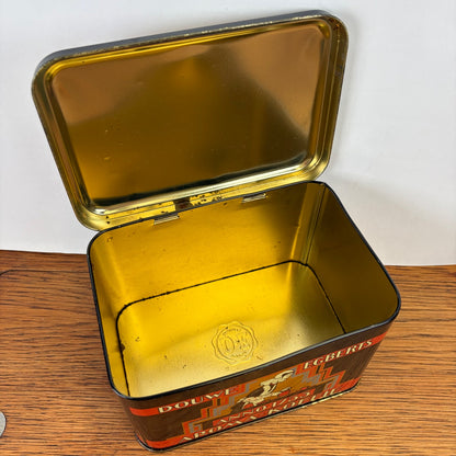 Vintage Douwe Egberts zegelblik