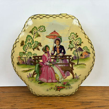 Vintage blik twee dames in park