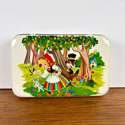 Vintage blikje roodkapje