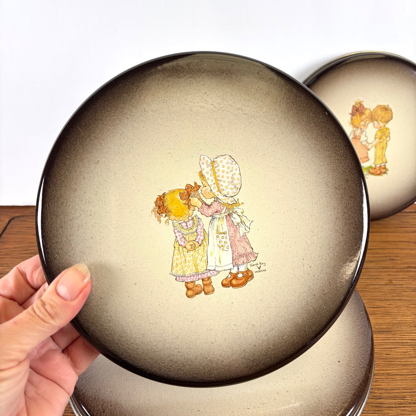 Vintage Sarah Kay afdekplaten fornuis
