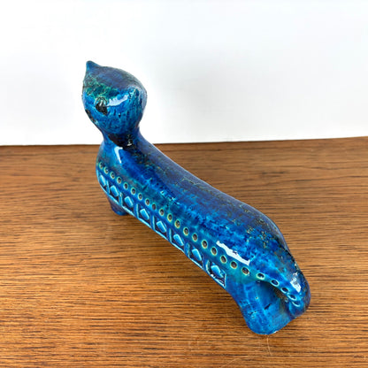 Vintage Bitossi kat blauw