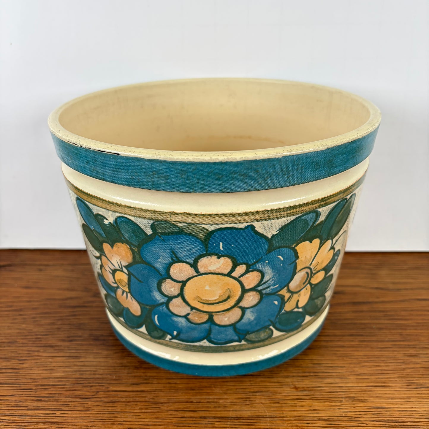 Vintage Emsa bloempot bloemen