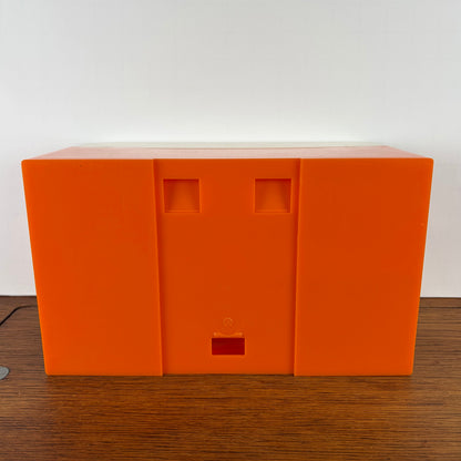 Vintage oranje cosmetica kastje