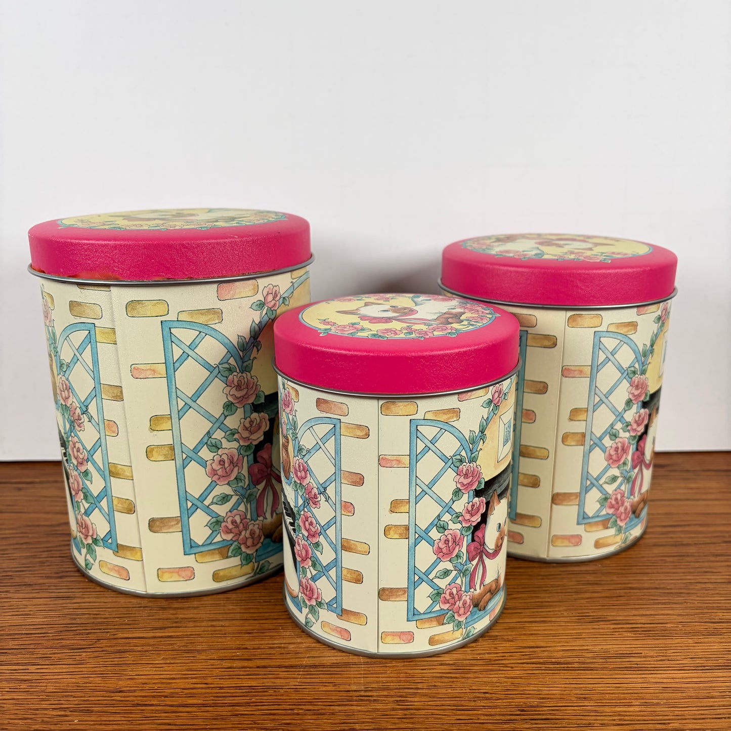 Voorraad bussen katten piano