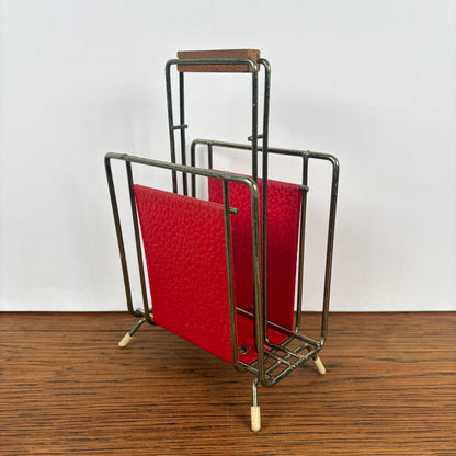 Vintage brievenhouder rood