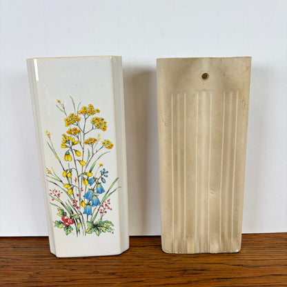 2 vintage radiatorbakjes bloemen