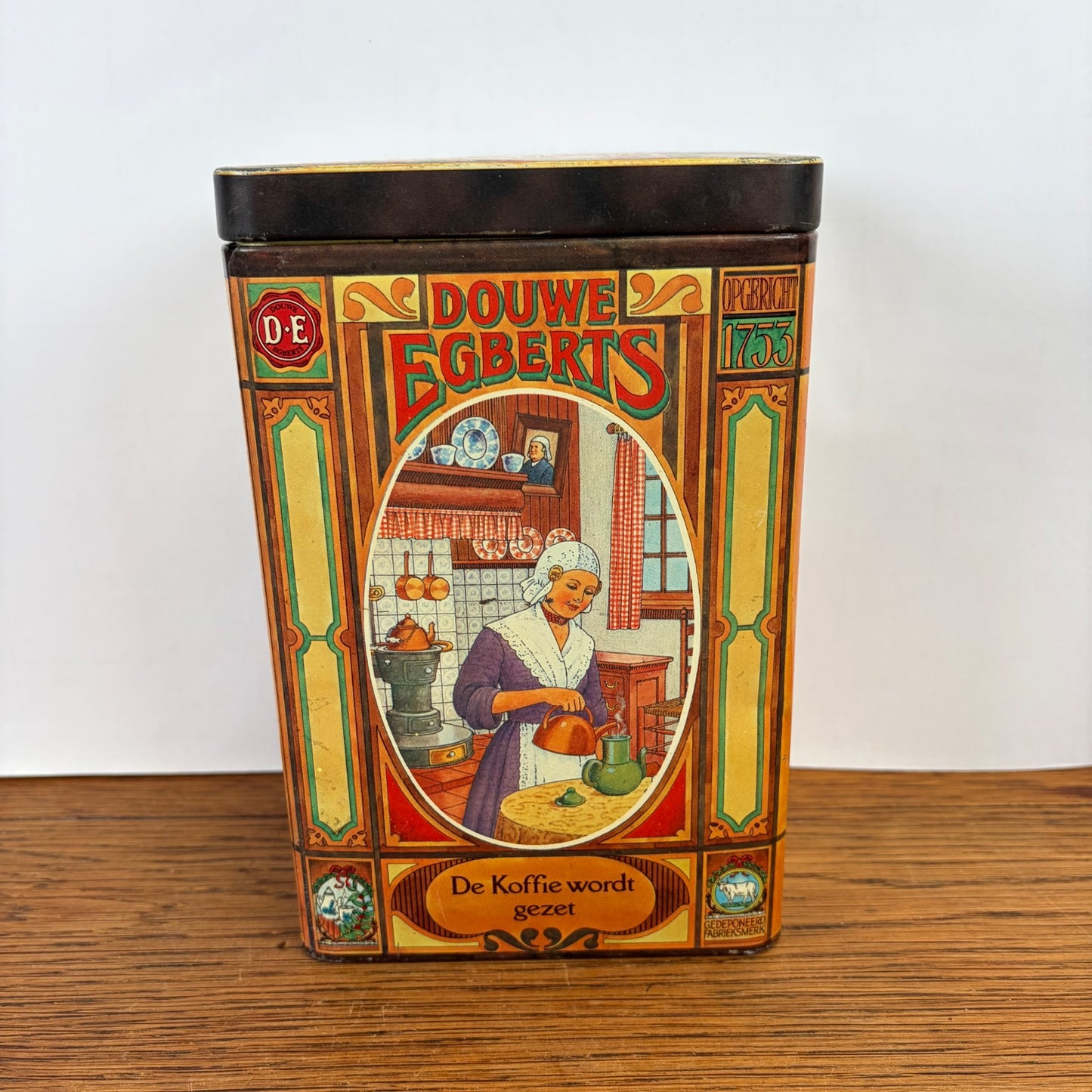 Vintage Douwe Egberts koffieblik