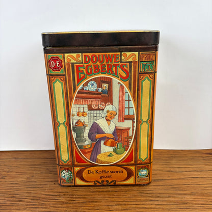 Vintage Douwe Egberts koffieblik