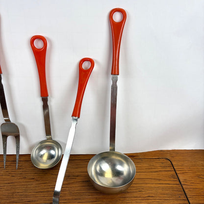 Vintage keukengerei set oranje Sola Elite