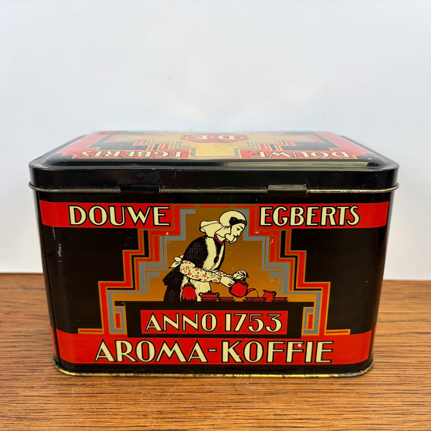 Vintage Douwe Egberts zegelblik