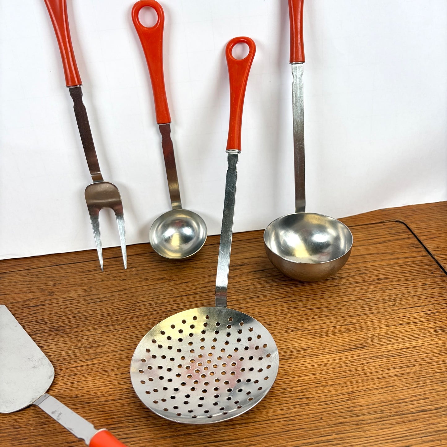 Vintage keukengerei set oranje Sola Elite