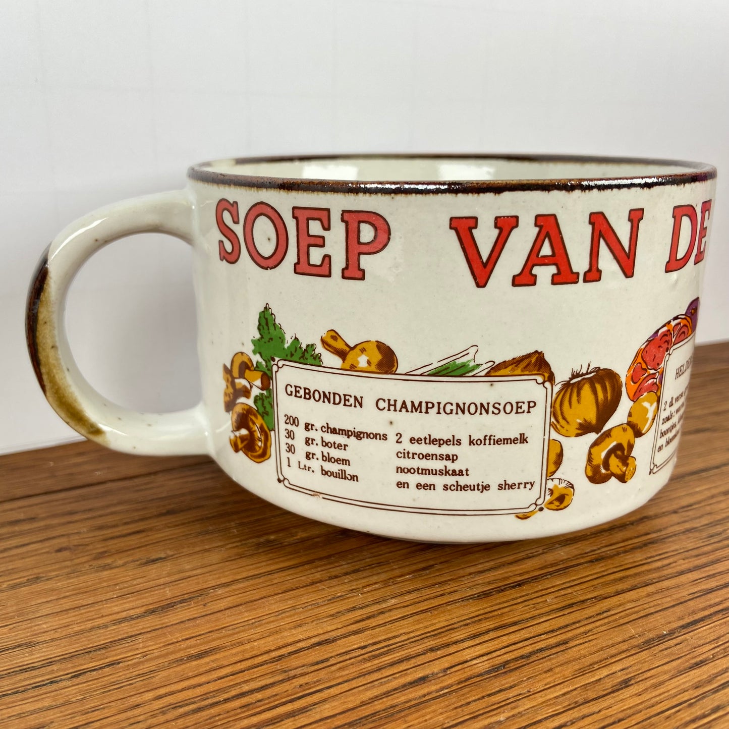 Vintage soepkom Soep van de Dag