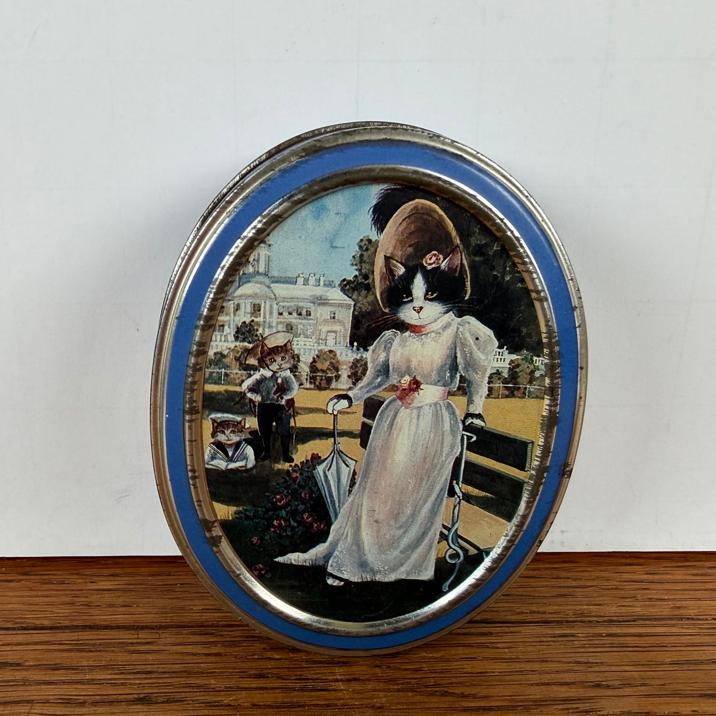 Vintage Bentleys blikje blauw kat