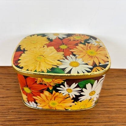 Vintage Côte d’Or blikje bloemen