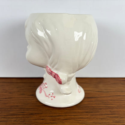 Bloempot meisjes hoofd