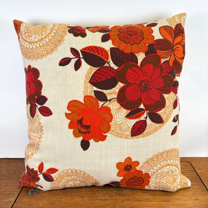 Vintage bloemen kussen