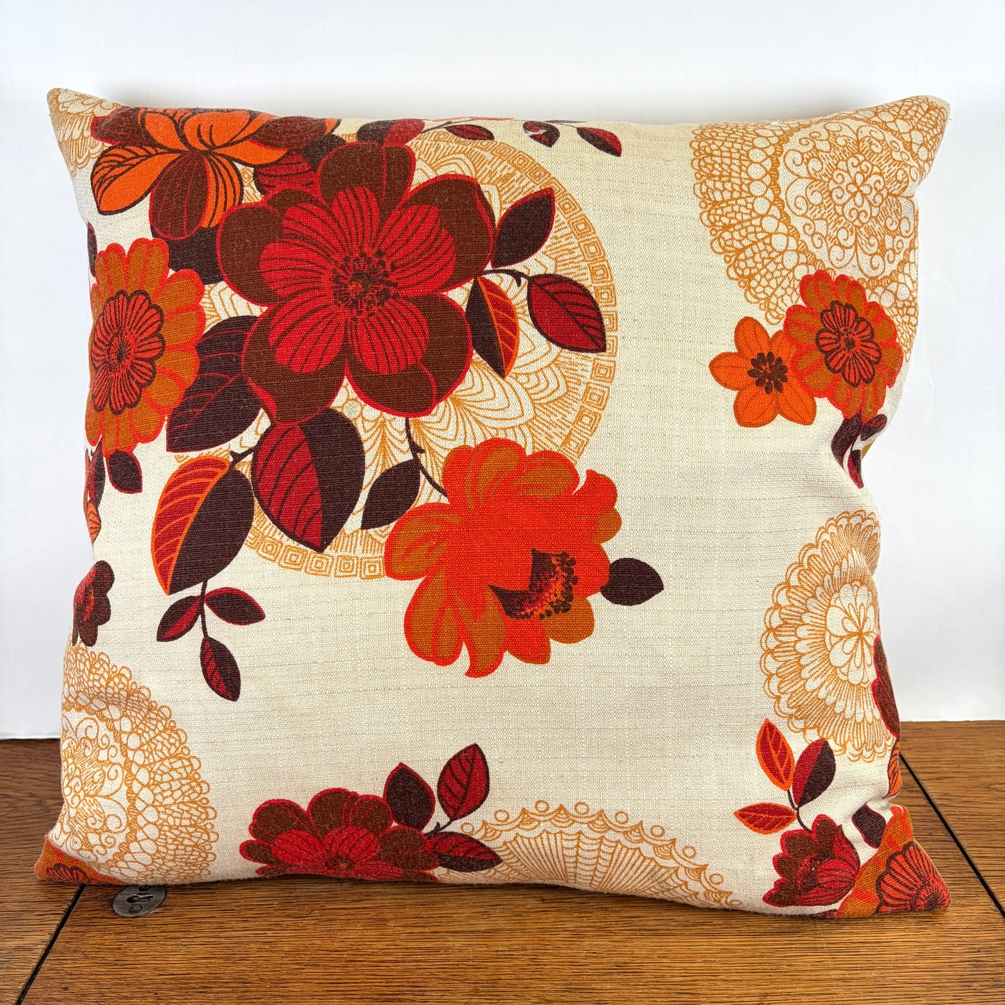 Vintage bloemen kussen