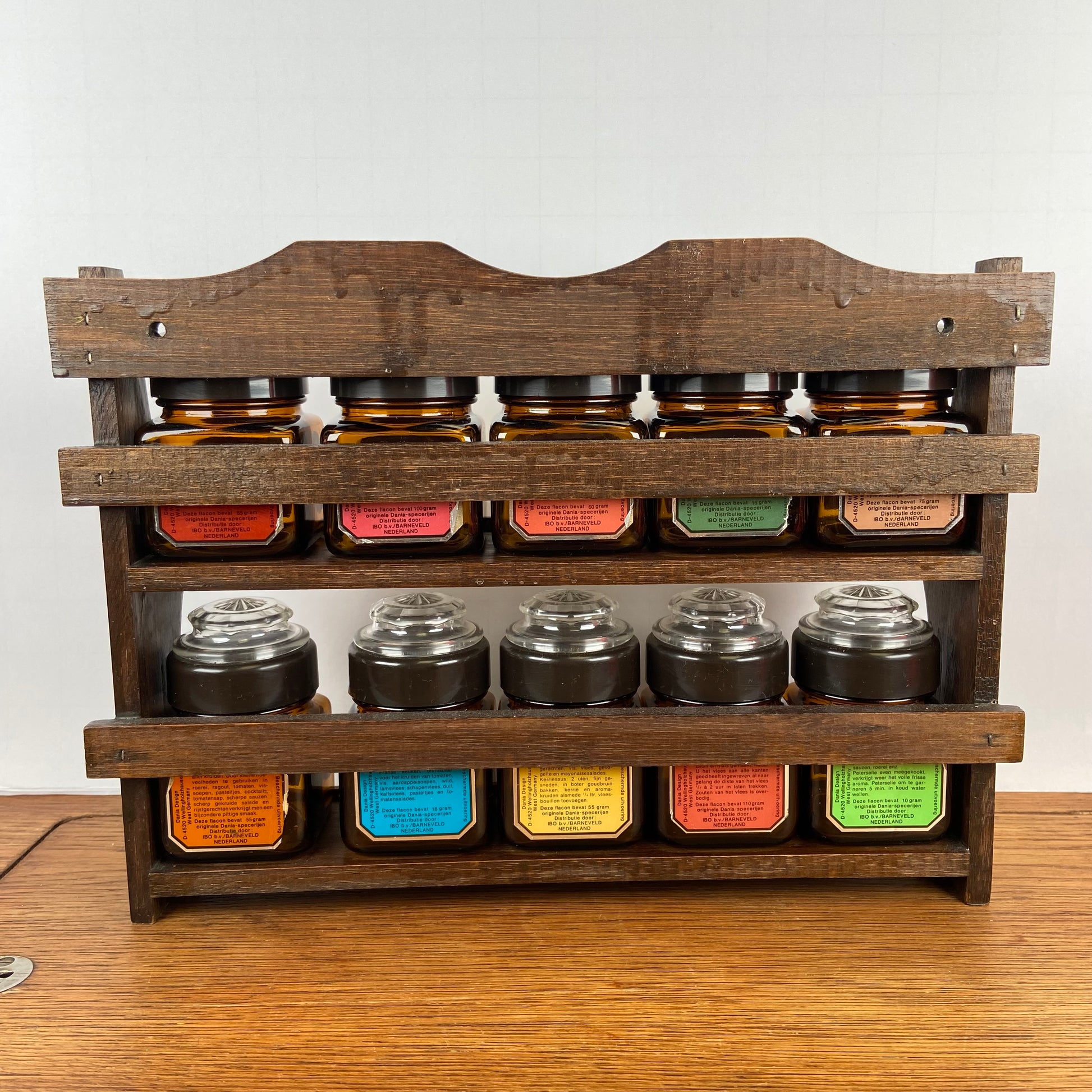 BAKAJI Kruidenrek, meubelrek van hout, met 3 planken, kruidenrek en accessoires, keukenrek, verstelbaar, design 53 x 42 x 18 cm BAKAJI Kruidenrek, meubelrek van hout, met 3 planken, kruidenrek en accessoires, keukenrek, verstelbaar, design 53 x 42 x 18 cm