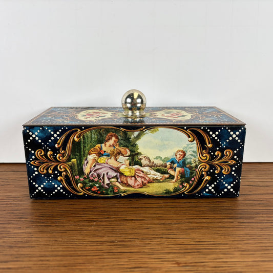 Vintage rechthoekig blikje